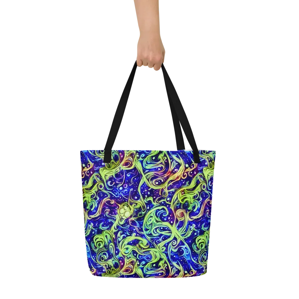 Molten Whirlwind on Large Tote Bag W/ Pocket — Front