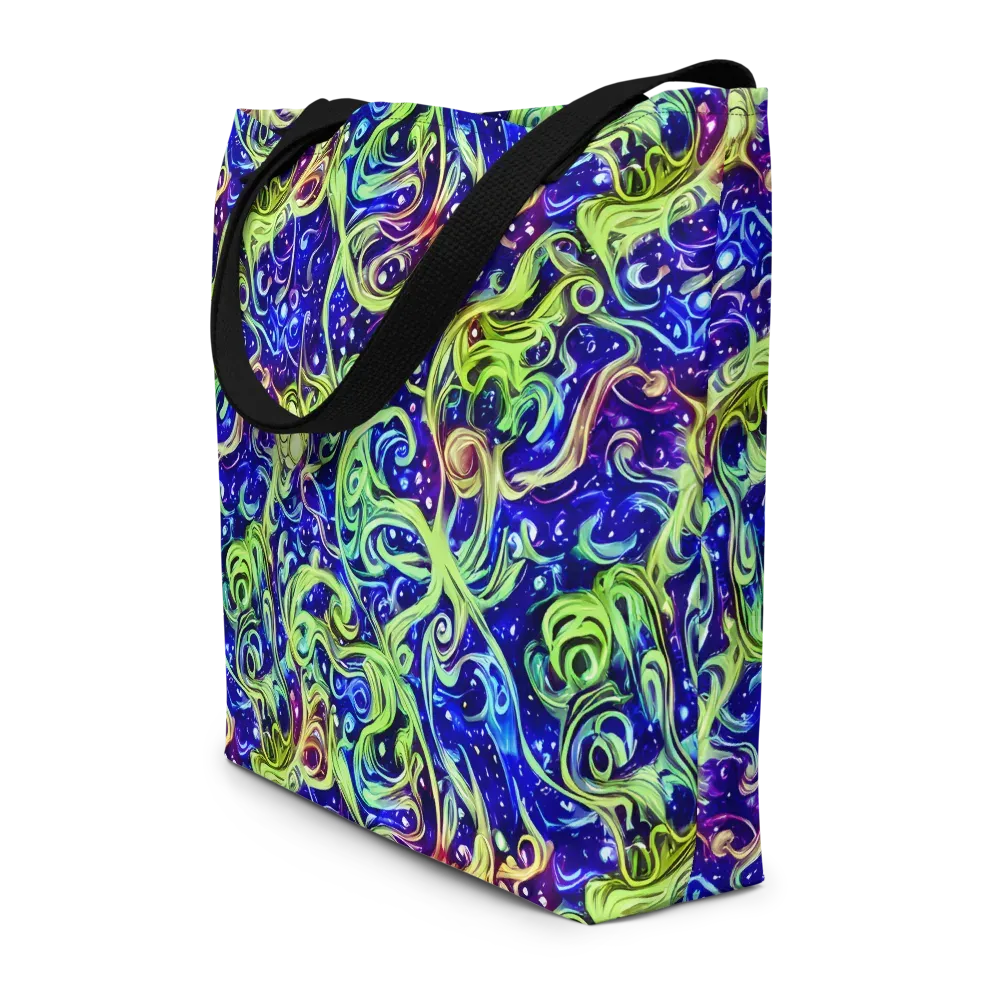 Molten Whirlwind on Large Tote Bag W/ Pocket — Front