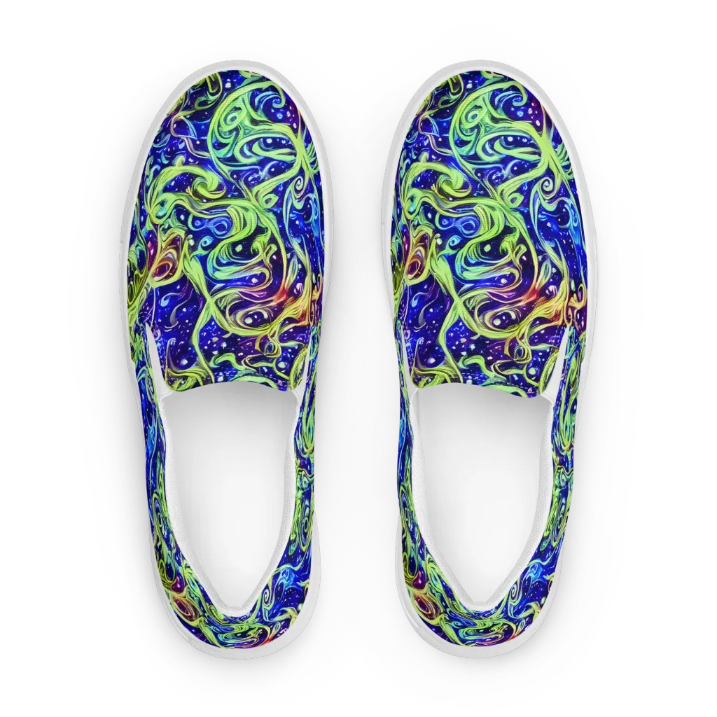 Molten Whirlwind on Women's Slip-On Canvas Shoes — Front