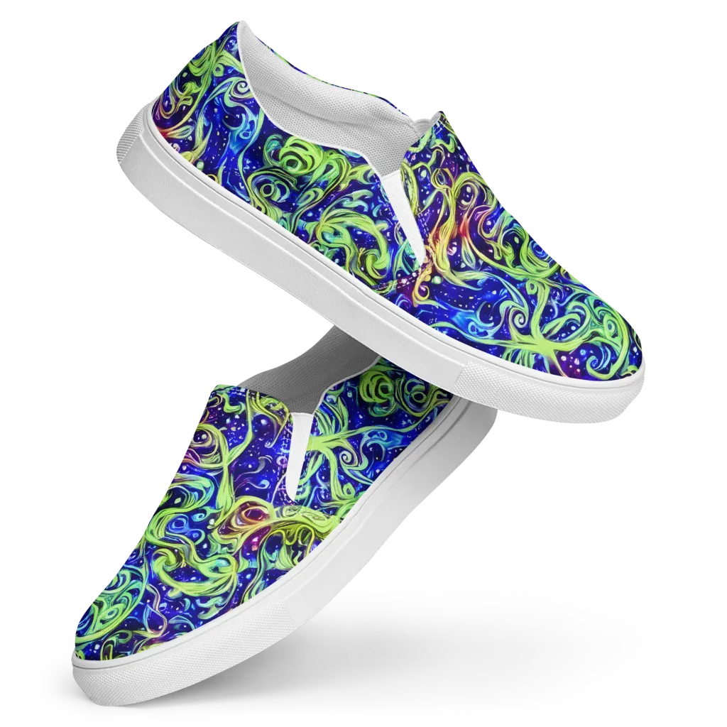 Molten Whirlwind on Women's Slip-On Canvas Shoes — Front
