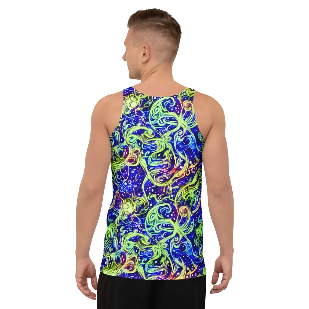 Molten Whirlwind on Men's Tank Top — Back