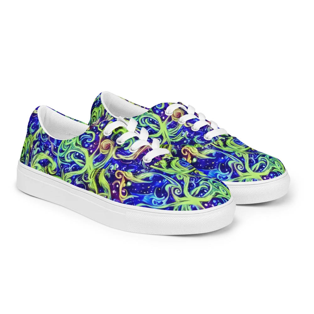 Molten Whirlwind on Men's Lace-Up Canvas Shoes — Right Front