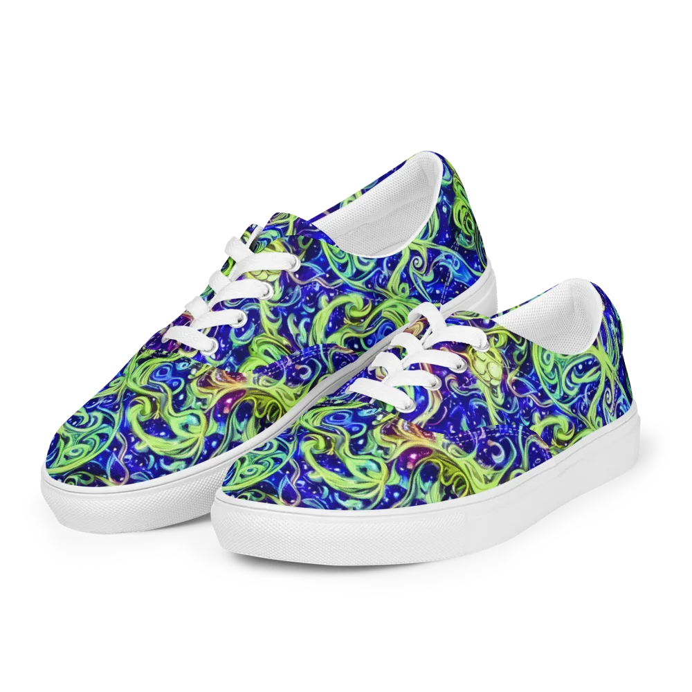 Molten Whirlwind on Men's Lace-Up Canvas Shoes — Left Front
