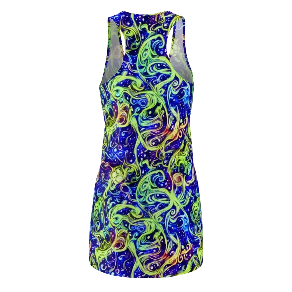 Molten Whirlwind on Racerback Dress — Back