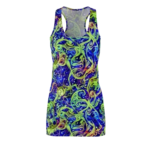 Molten Whirlwind on a Racerback Dress