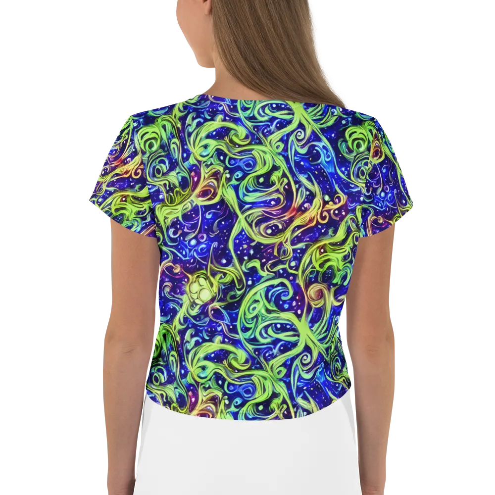 Molten Whirlwind on Crop Tee — Back