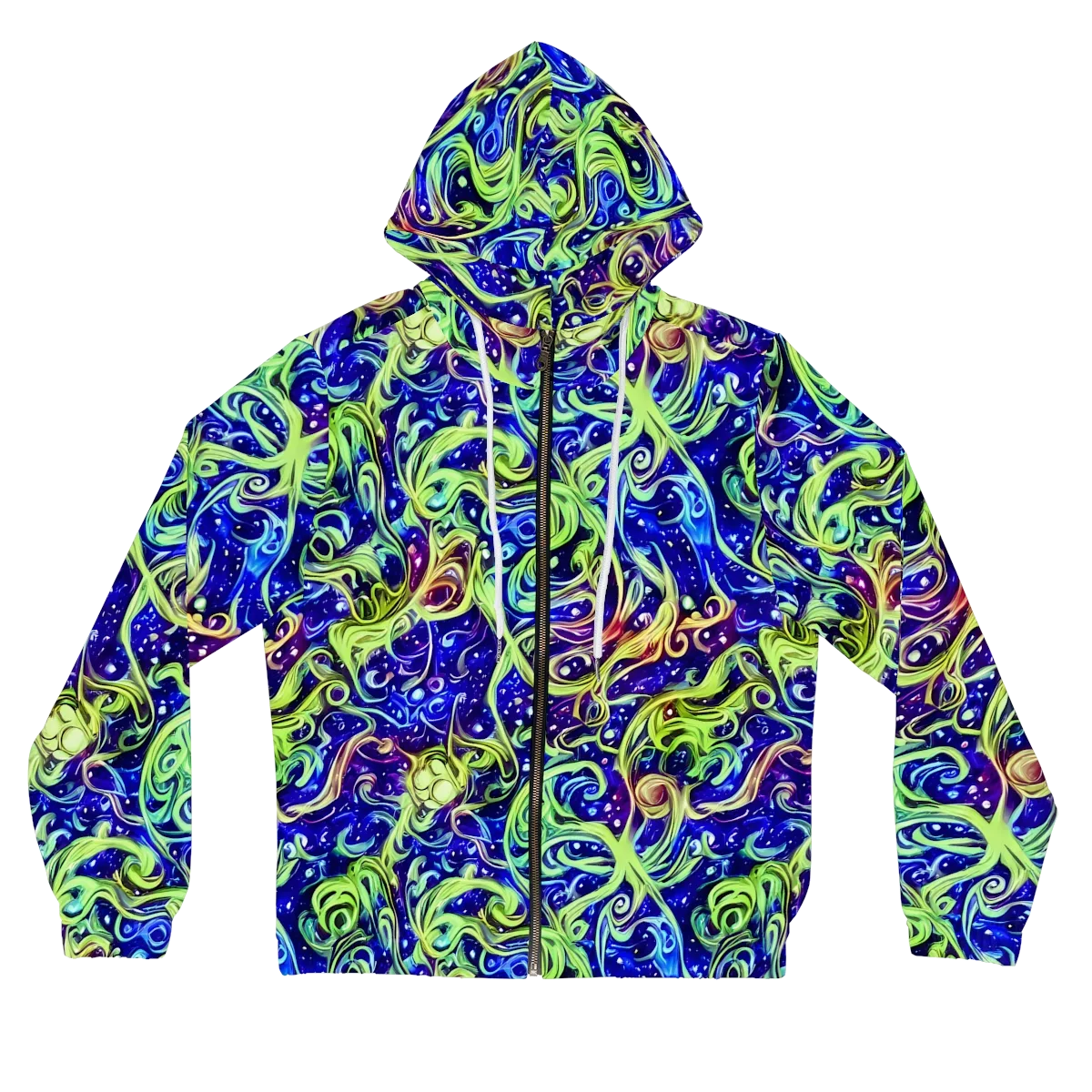 Molten Whirlwind on Women's Full-Zip Hoodie — Front