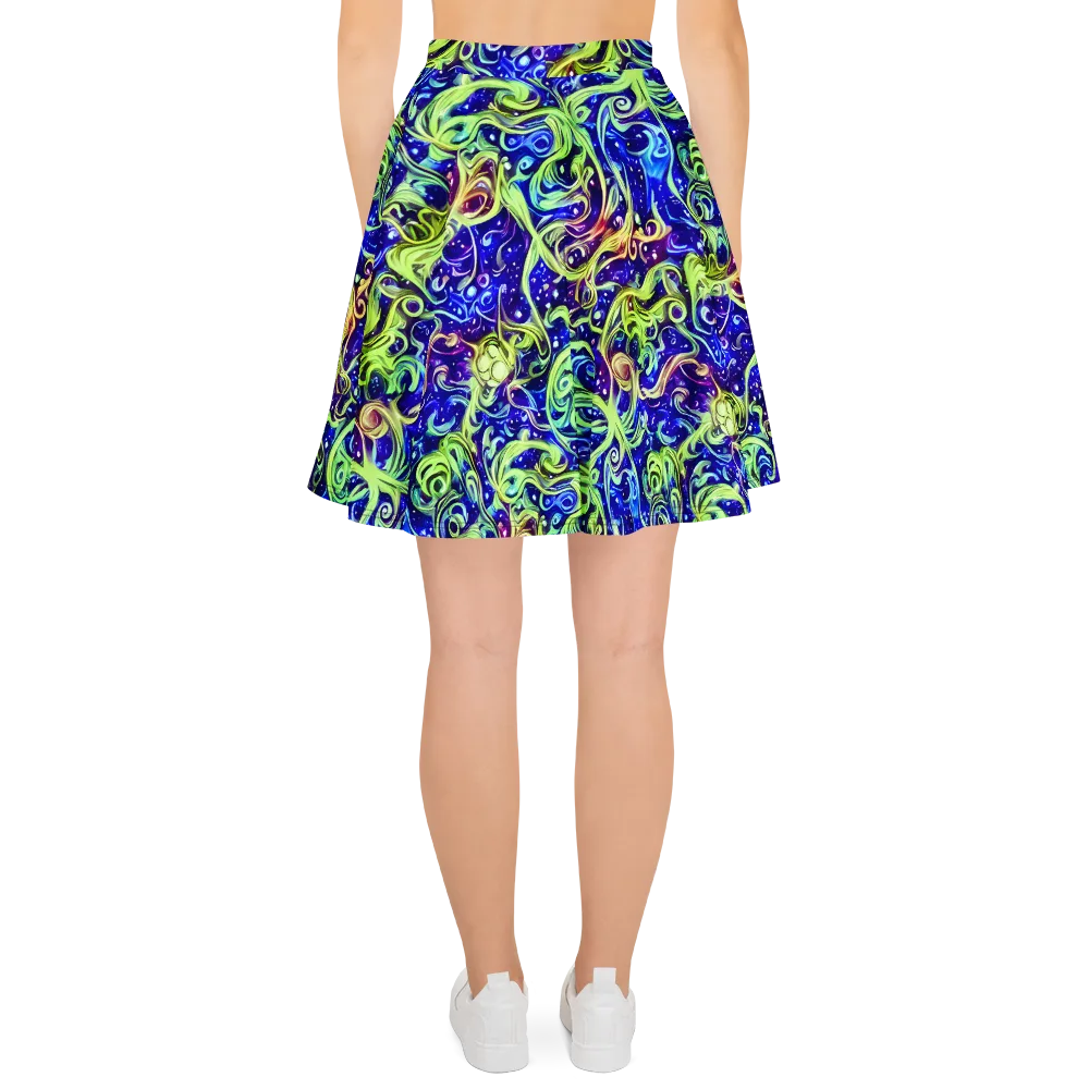 Molten Whirlwind on Skater Skirt — Back