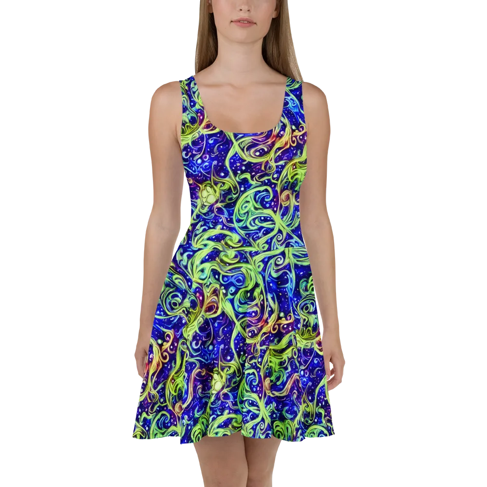 Molten Whirlwind on Skater Dress — Front