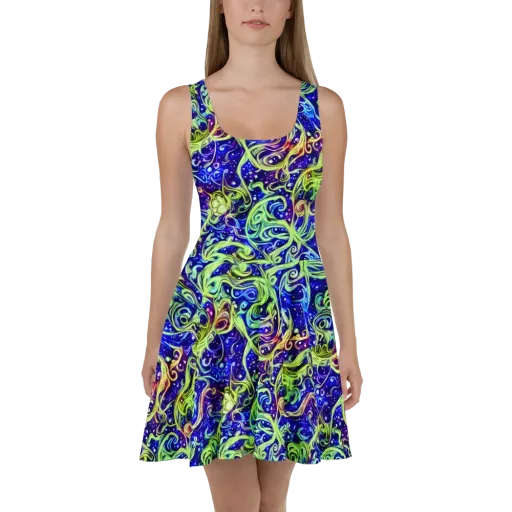 Molten Whirlwind on a Skater Dress