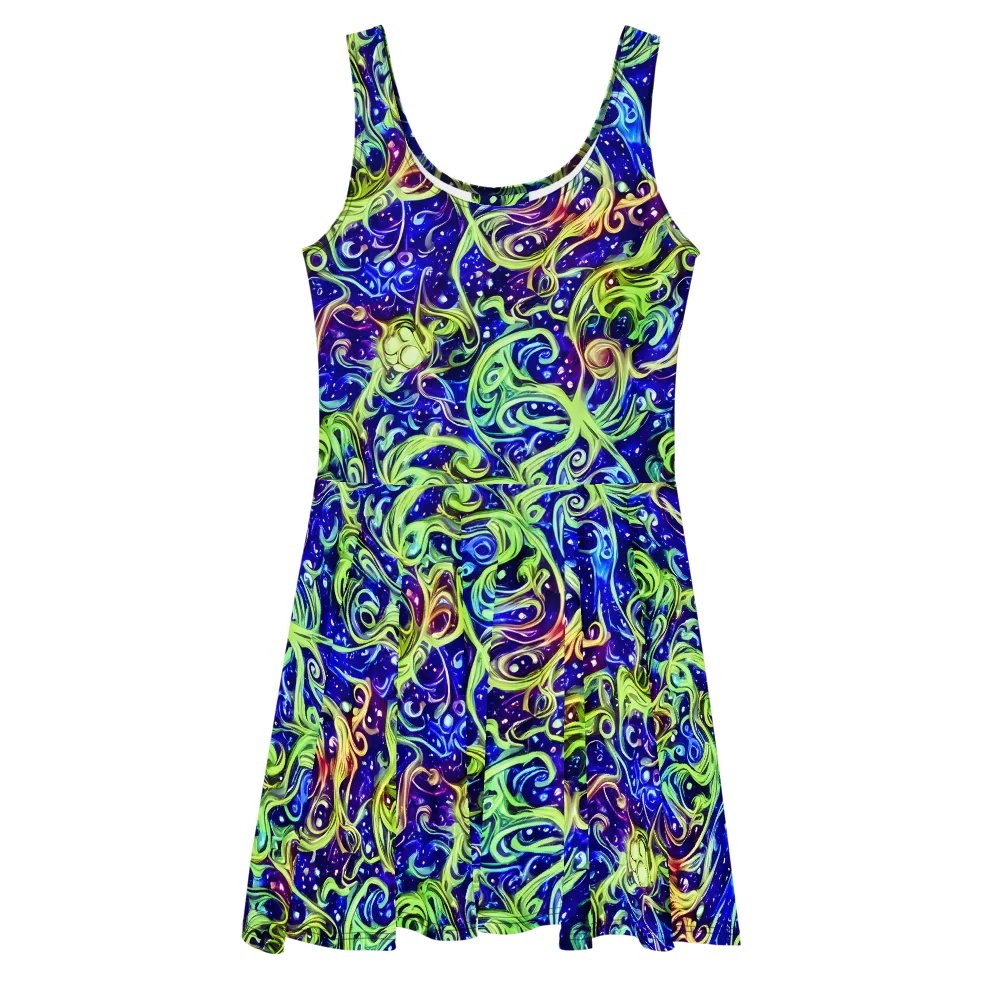 Molten Whirlwind on Skater Dress — Front
