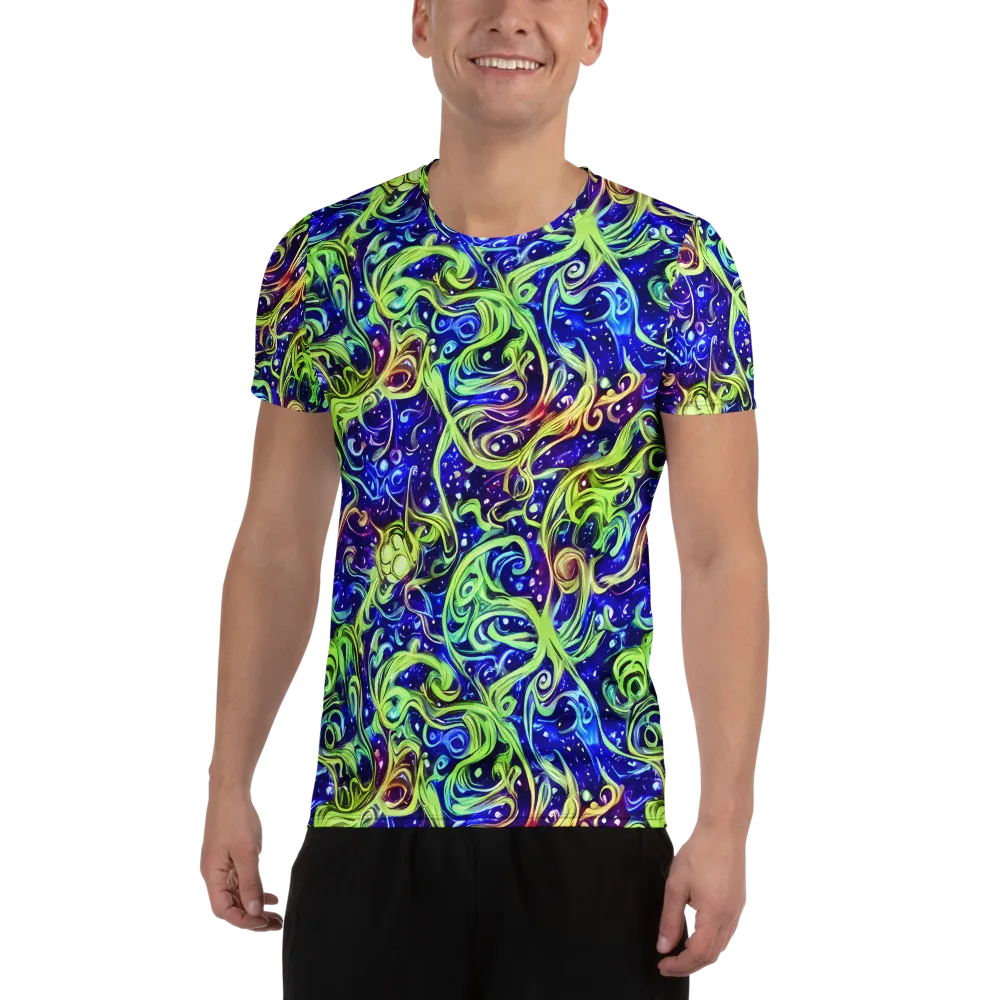 Molten Whirlwind on Men's Athletic T-Shirt — Front