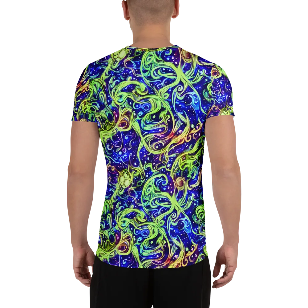 Molten Whirlwind on Men's Athletic T-Shirt — Back