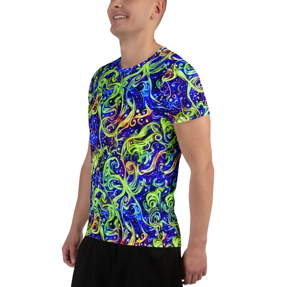 Molten Whirlwind on Men's Athletic T-Shirt — Left