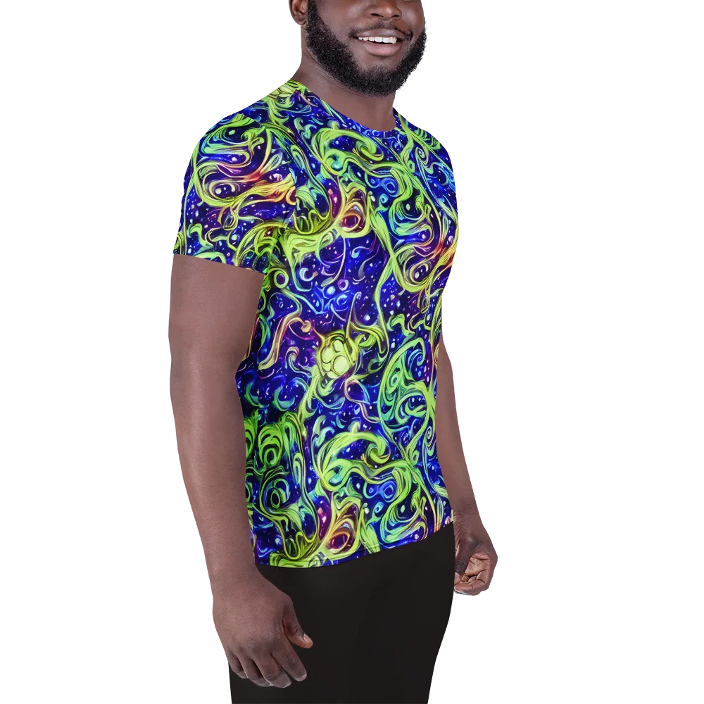 Molten Whirlwind on Men's Athletic T-Shirt — Right