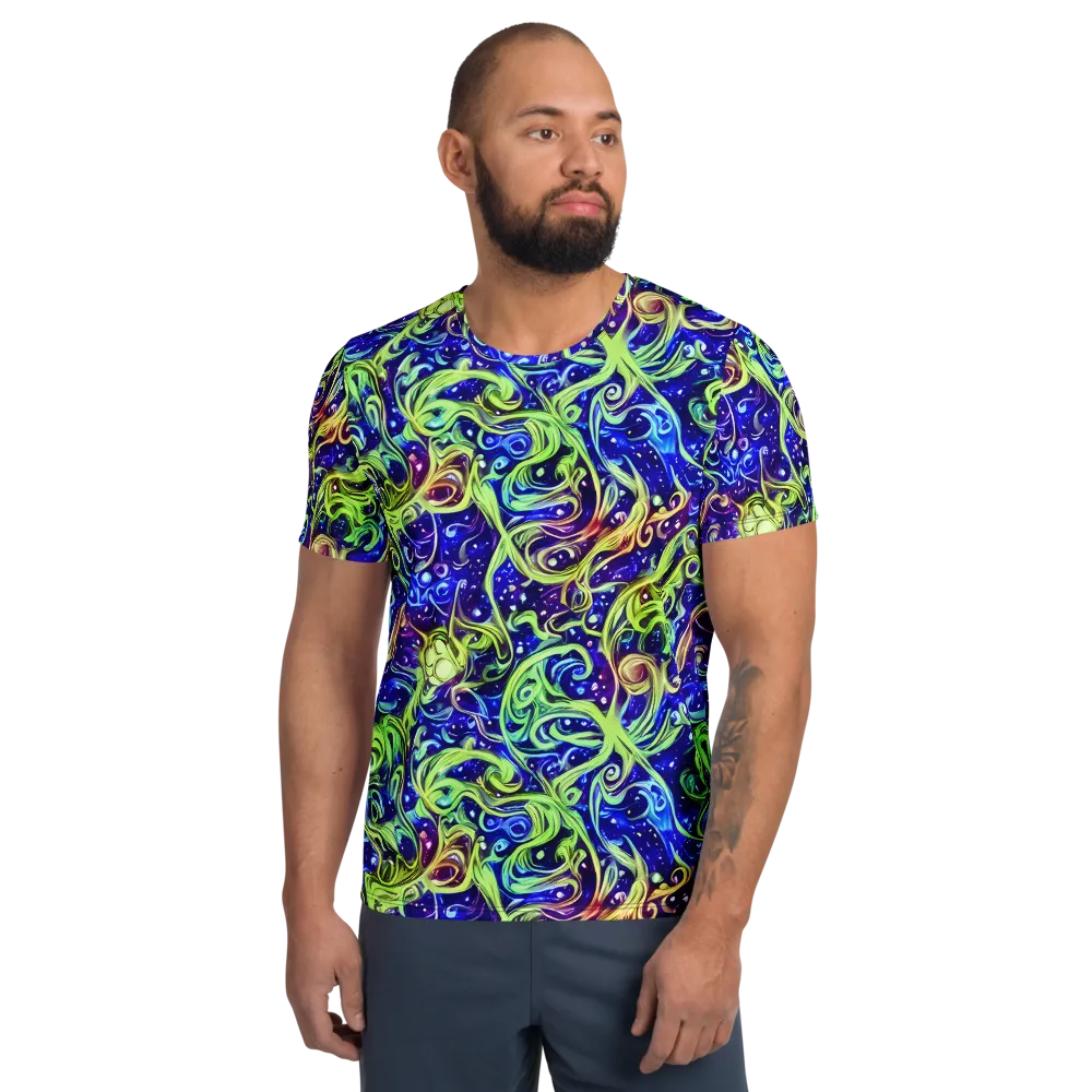 Molten Whirlwind on Men's Athletic T-Shirt — Front