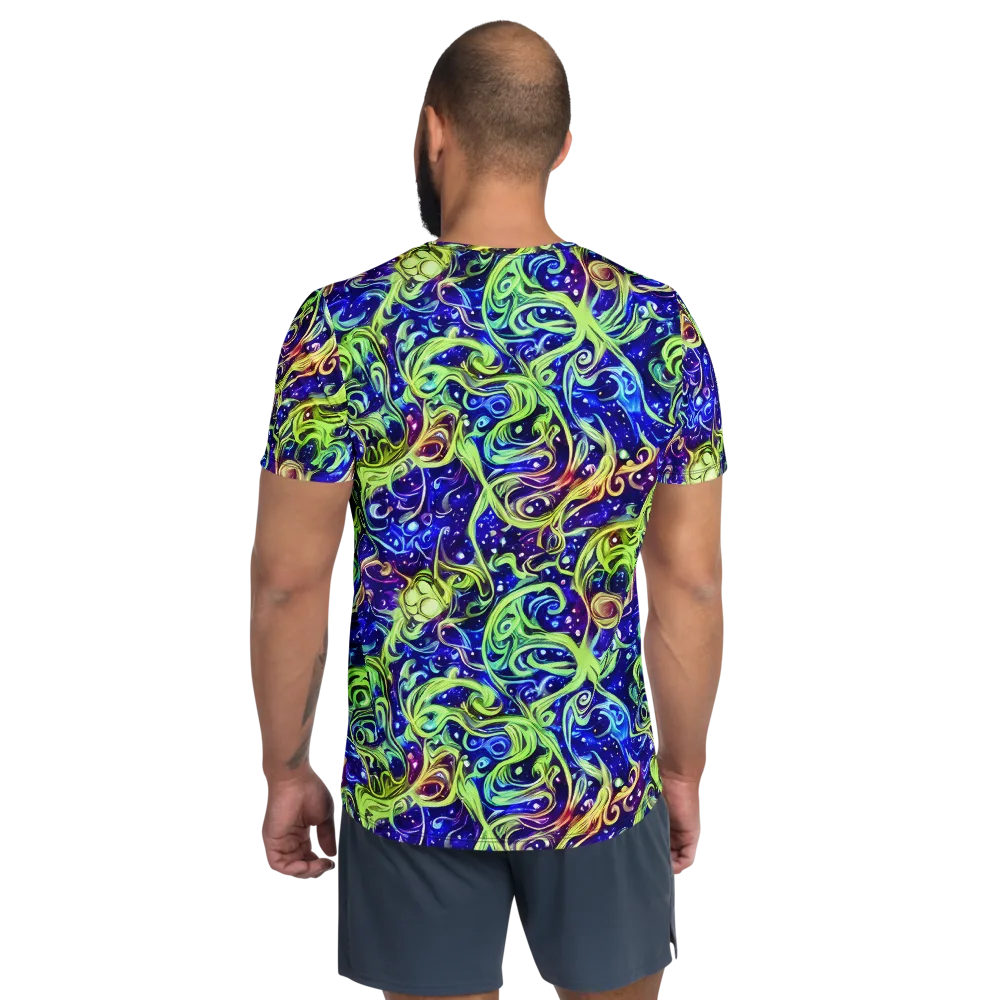 Molten Whirlwind on Men's Athletic T-Shirt — Back