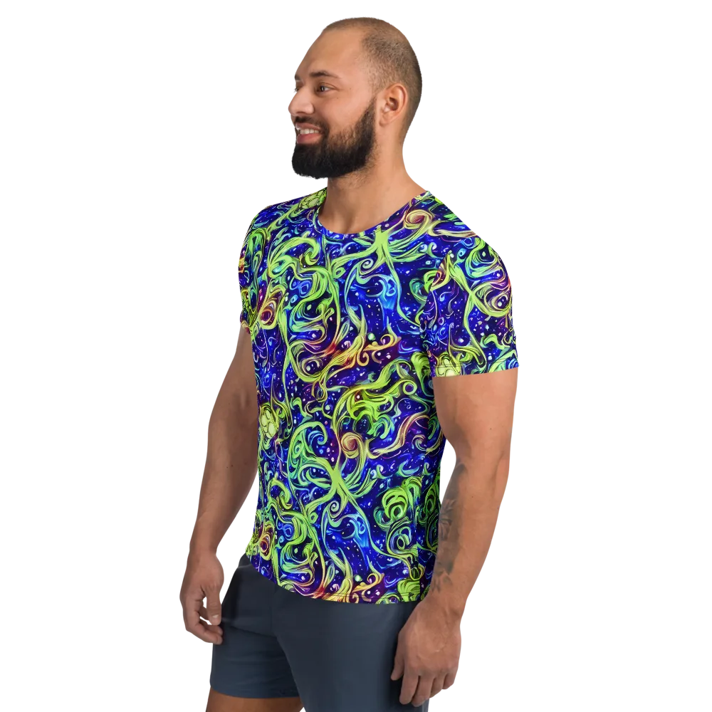 Molten Whirlwind on Men's Athletic T-Shirt — Left