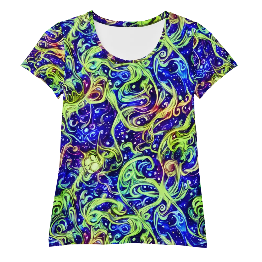 Molten Whirlwind on Women's Athletic T-Shirt — Front