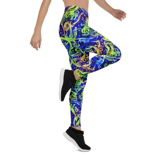 Molten Whirlwind on a Leggings