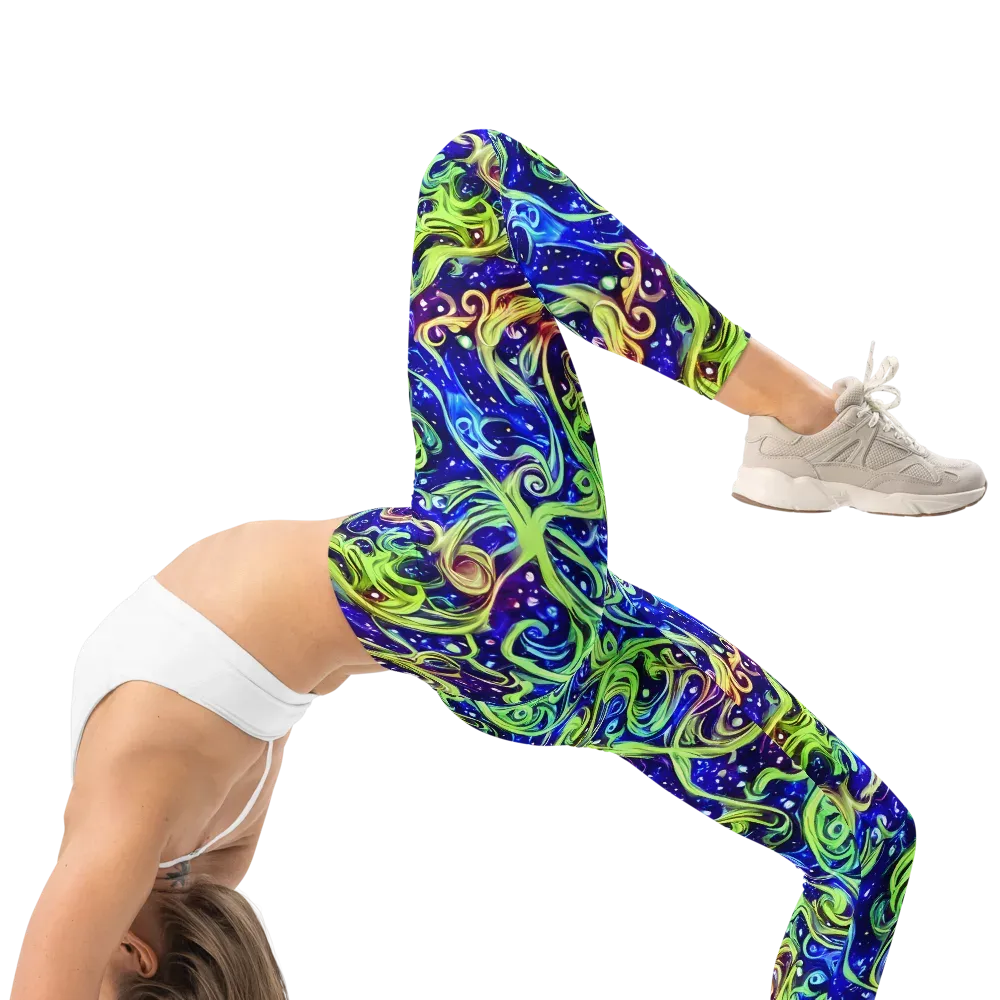Molten Whirlwind on Leggings — Right