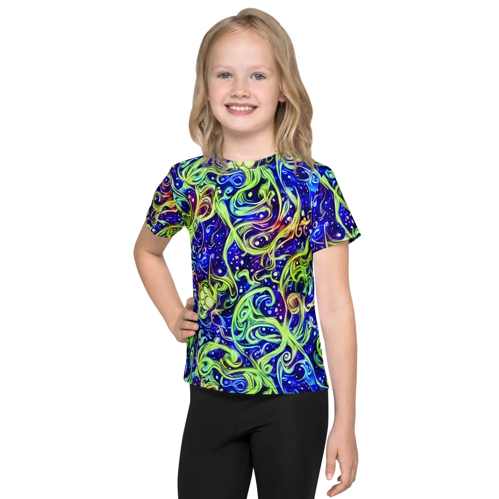 Molten Whirlwind on Kids Crew Neck T-Shirt — Front