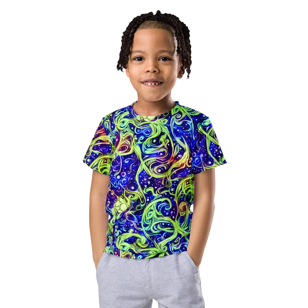 Molten Whirlwind on Kids Crew Neck T-Shirt — Front