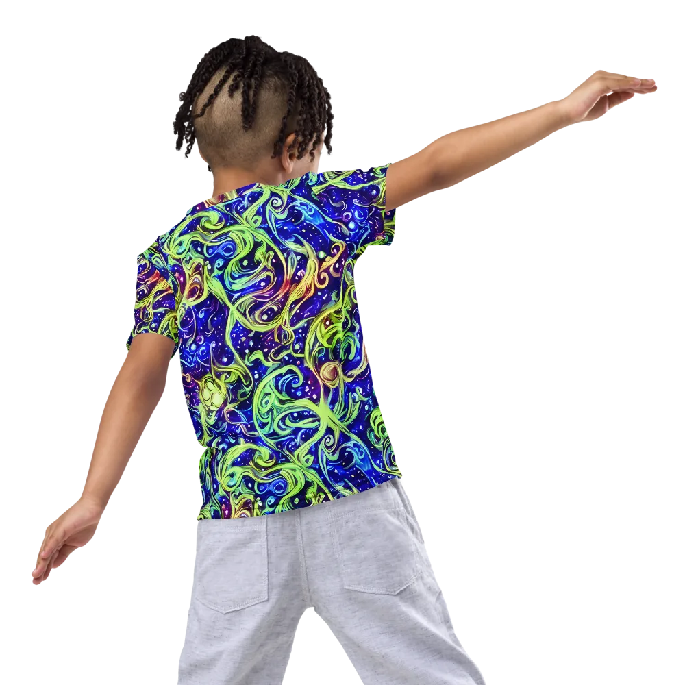 Molten Whirlwind on Kids Crew Neck T-Shirt — Back