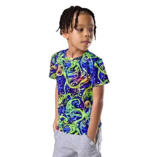 Molten Whirlwind on a Kids Crew Neck T-Shirt