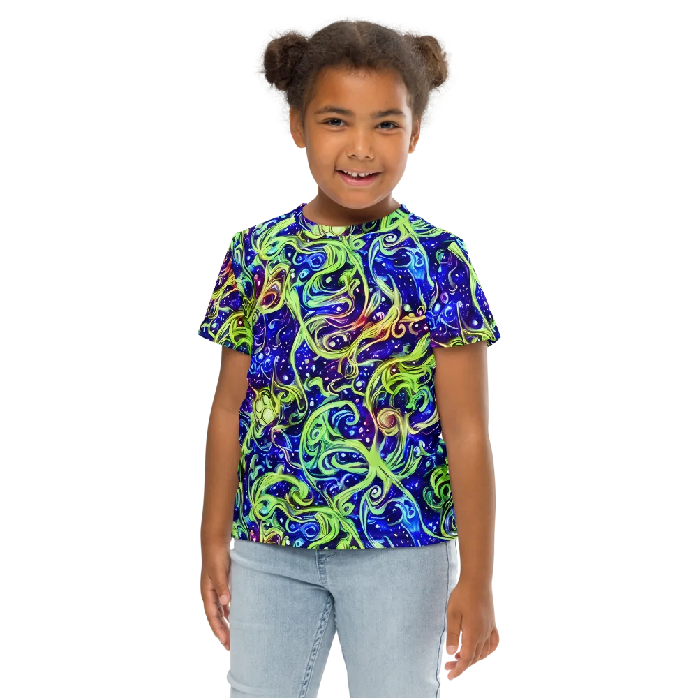 Molten Whirlwind on Kids Crew Neck T-Shirt — Front