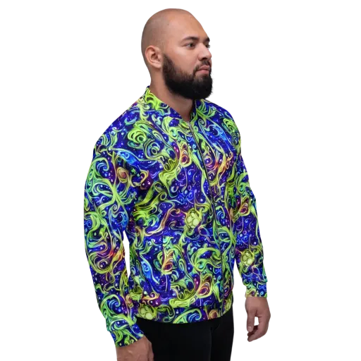 Molten Whirlwind on a Bomber Jacket