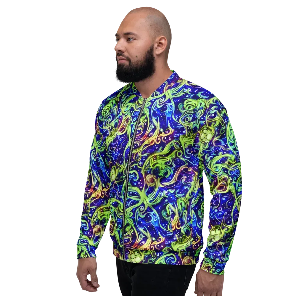 Molten Whirlwind on Bomber Jacket — Left