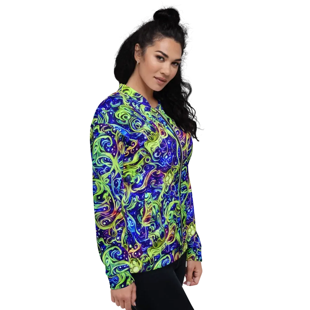 Molten Whirlwind on Bomber Jacket — Right