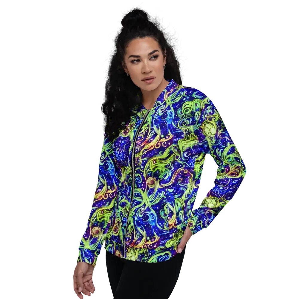 Molten Whirlwind on Bomber Jacket — Left