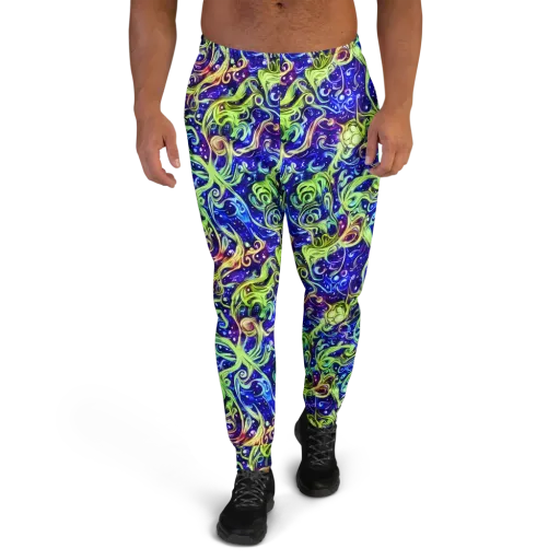 Molten Whirlwind on a Men's Joggers