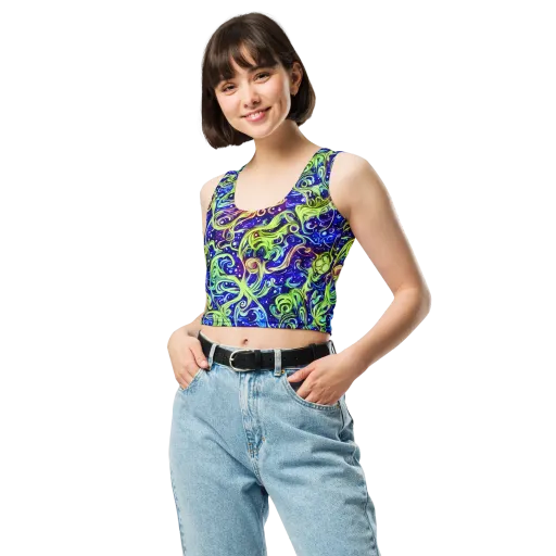 Molten Whirlwind on a Crop Top