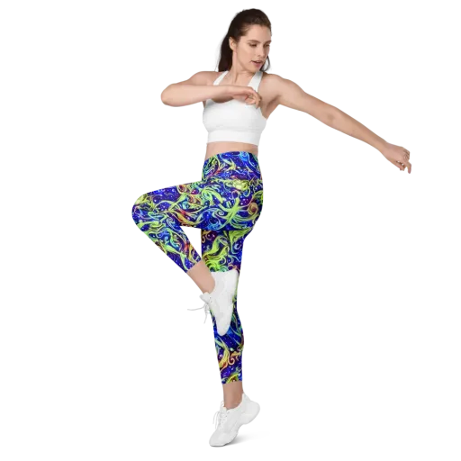 Molten Whirlwind on a Leggings with Pockets