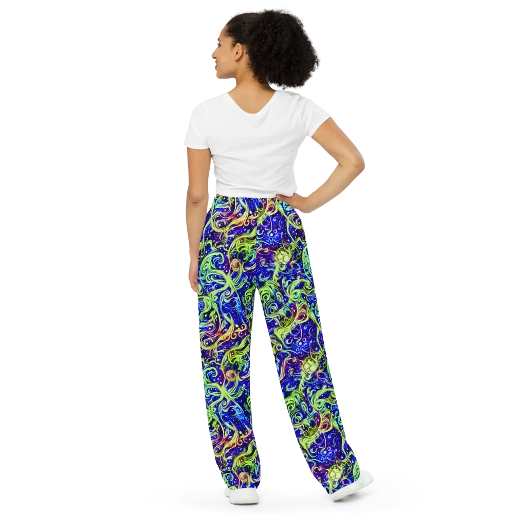 Molten Whirlwind on Wide-Leg Pants — Back