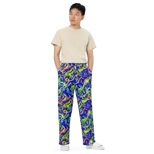 Molten Whirlwind on a Wide-Leg Pants