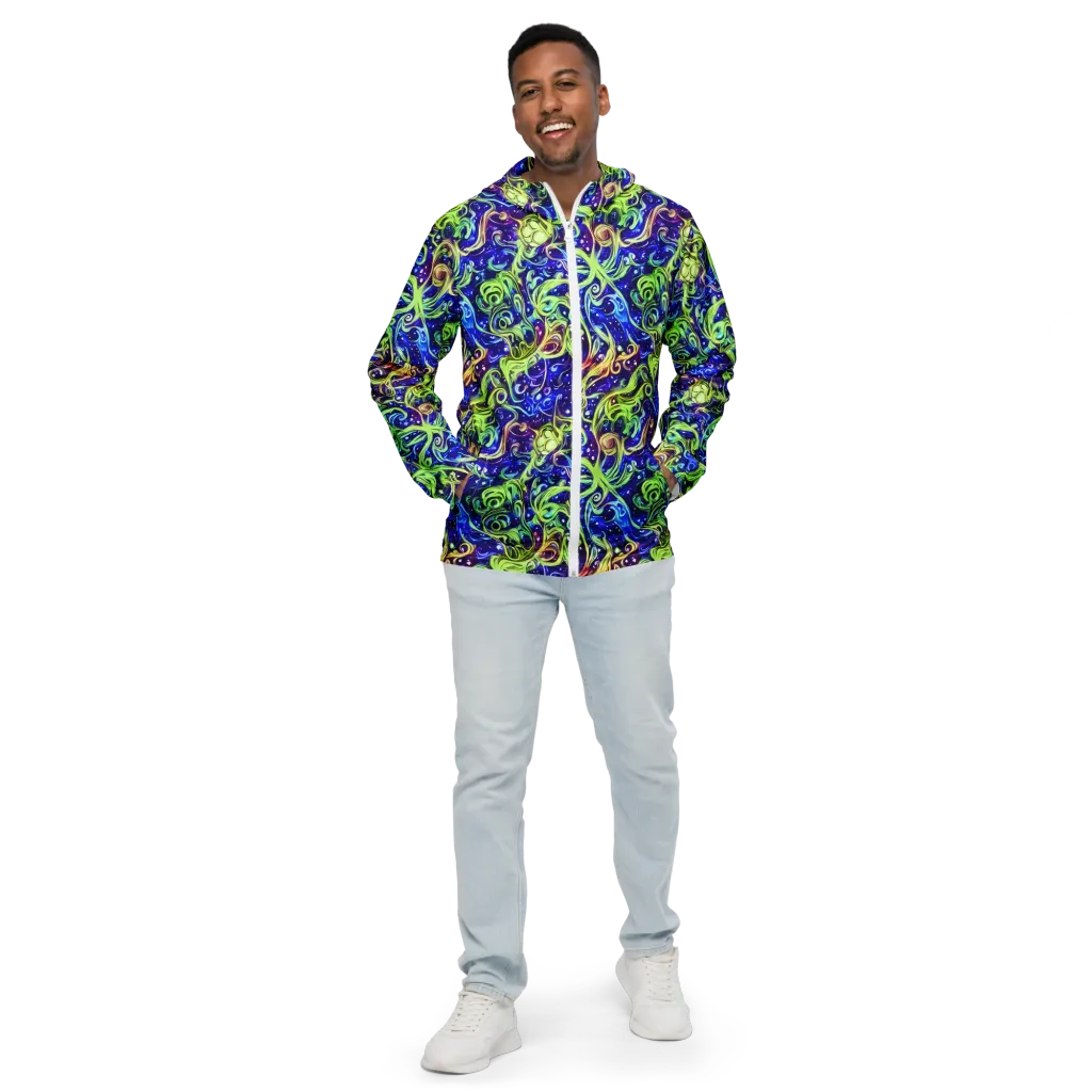Molten Whirlwind on Men's Windbreaker — Front