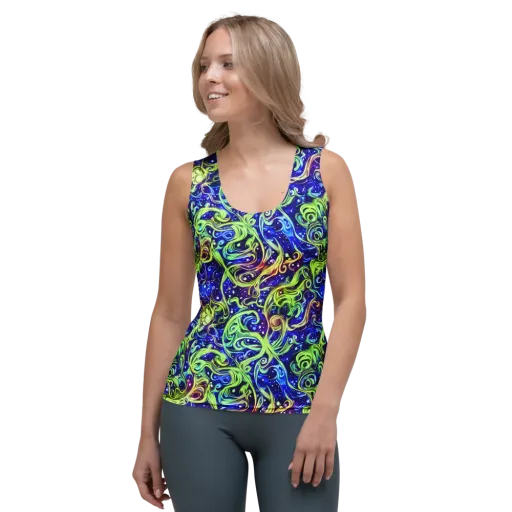 Molten Whirlwind on a Women's Tank Top