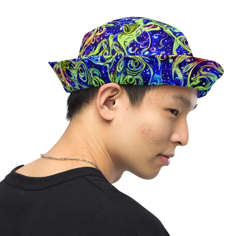 Molten Whirlwind on Reversible Bucket Hat — Right Outside
