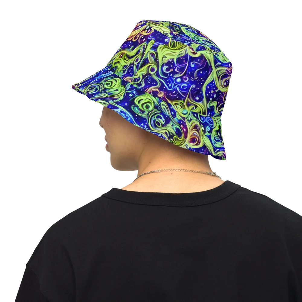Molten Whirlwind on Reversible Bucket Hat — Back Inside