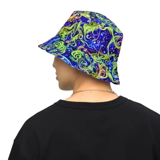 Molten Whirlwind on a Reversible Bucket Hat