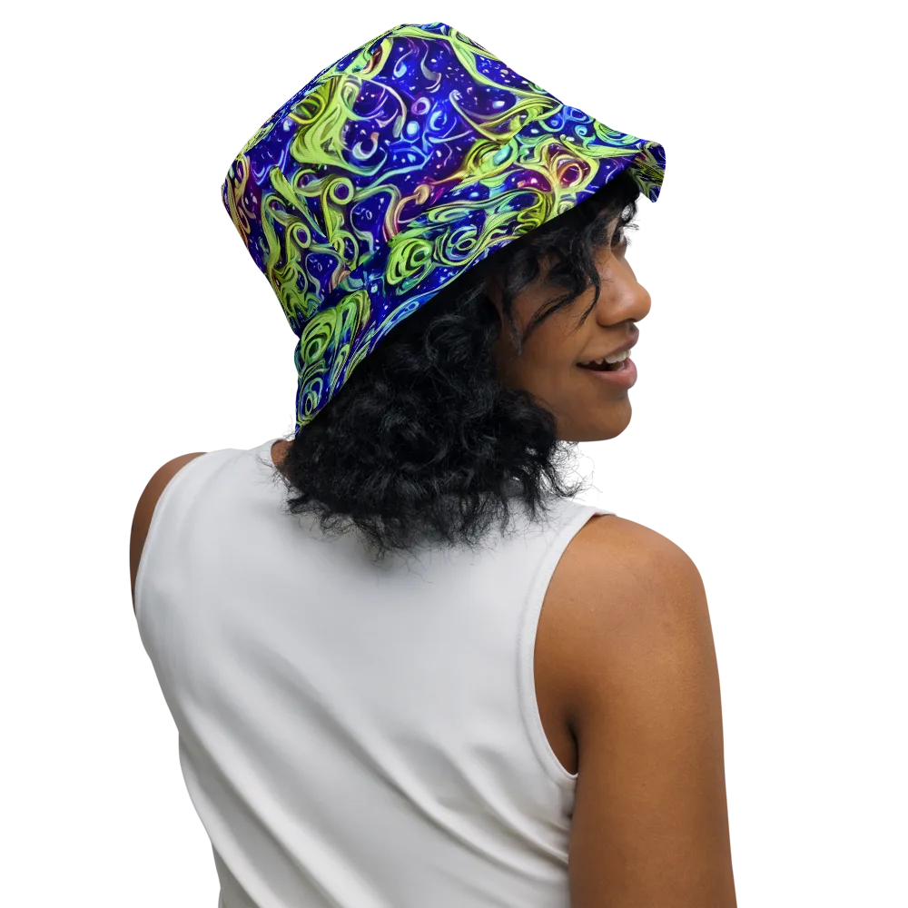 Molten Whirlwind on Reversible Bucket Hat — Right Outside