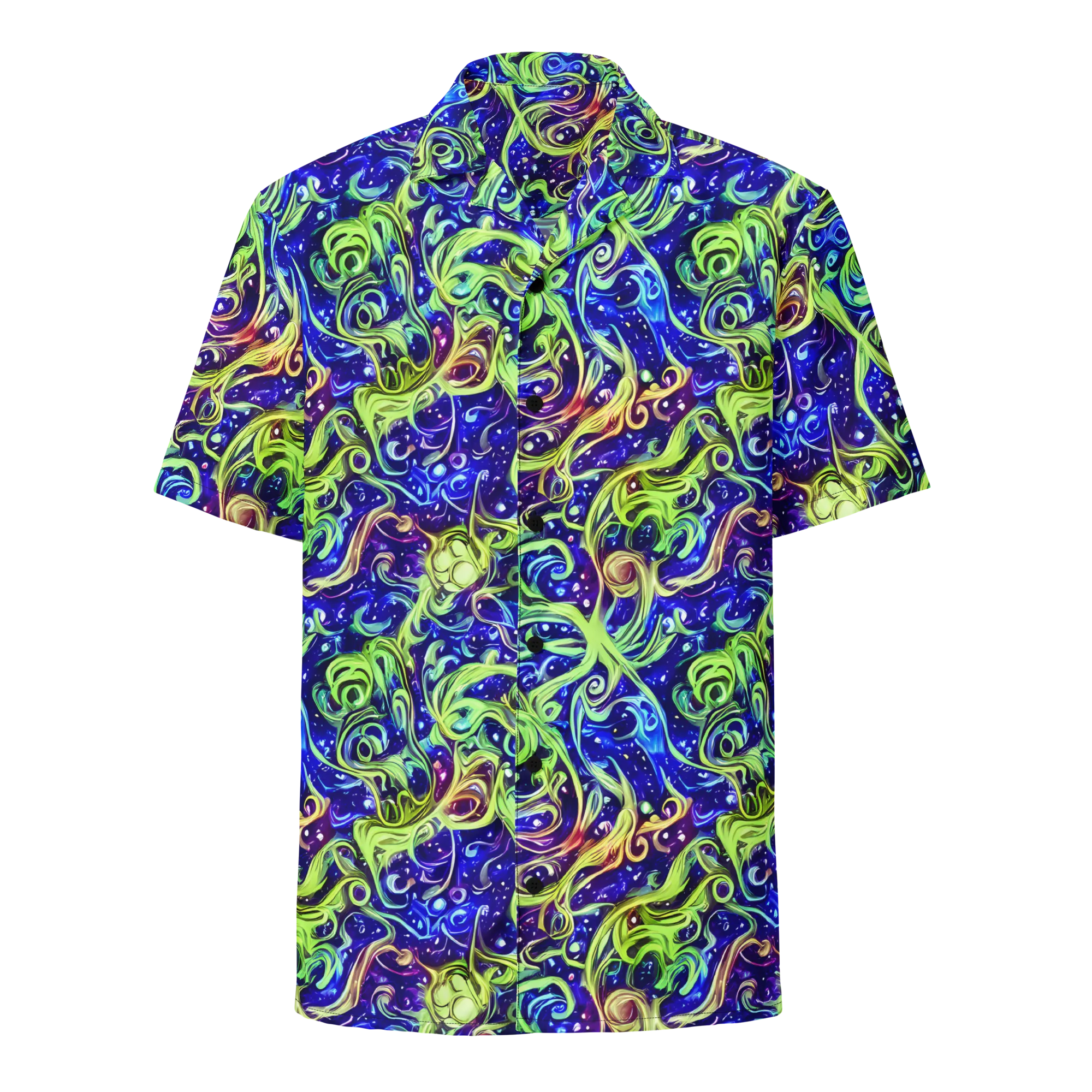 Molten Whirlwind on Button Shirt — Front