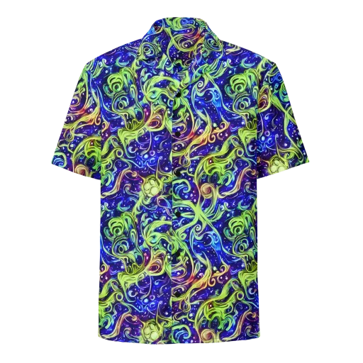 Molten Whirlwind on a Button Shirt