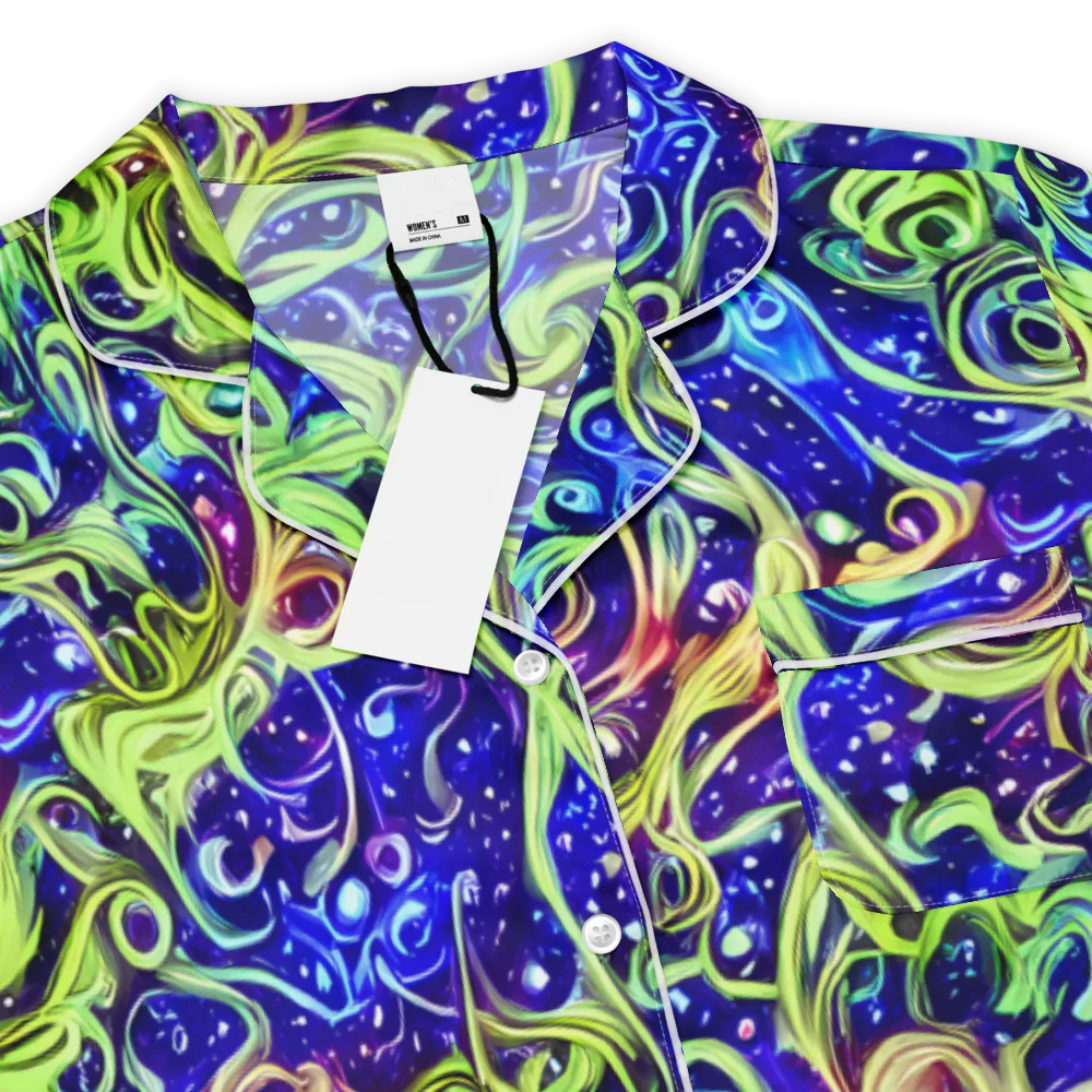 Molten Whirlwind on Women's Short Sleeve Pajama Top — Product details