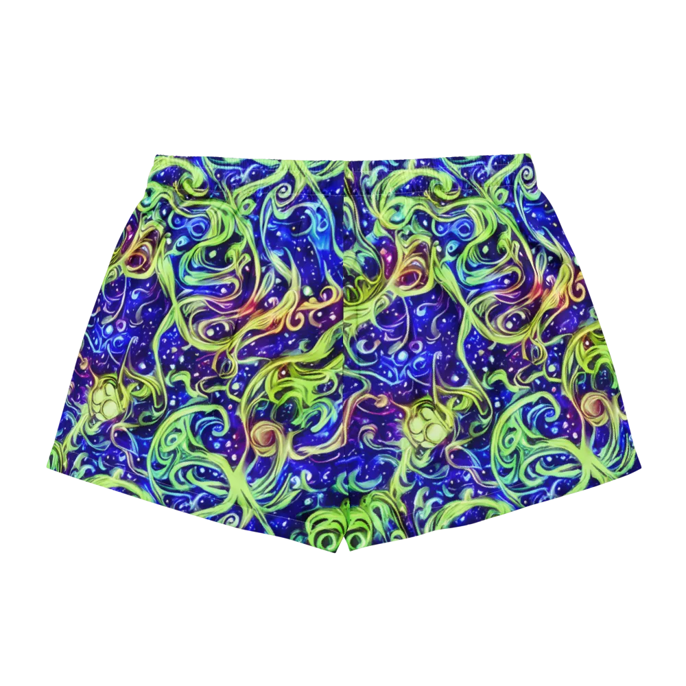 Molten Whirlwind on Women's Pajama Shorts — Back