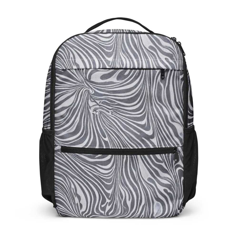 Monochrome Maelstrom on Utility Backpack — Front